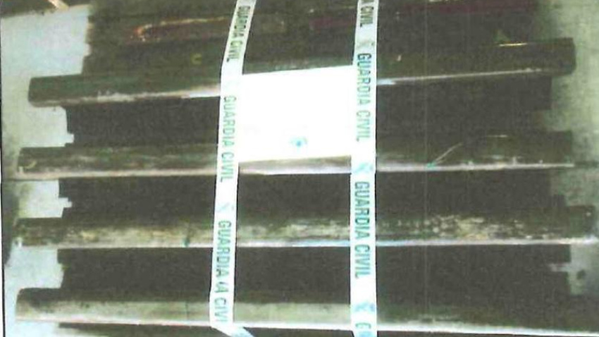 Tramo de las vías retiradas por ADIF días después del accidente