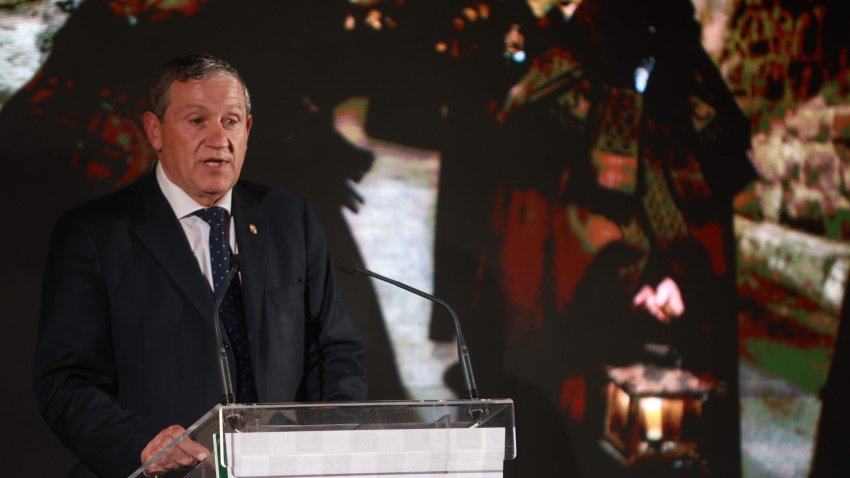 El presidente de la Diputación de Zamora y del Patronato Provincial de Turismo, Javier Faúndez , y el vicepresidente primero y diputado de Educación, Cultura y Turismo, Víctor López, presentan la campaña de promoción turística de la Semana Santa de 2026 en la provincia,