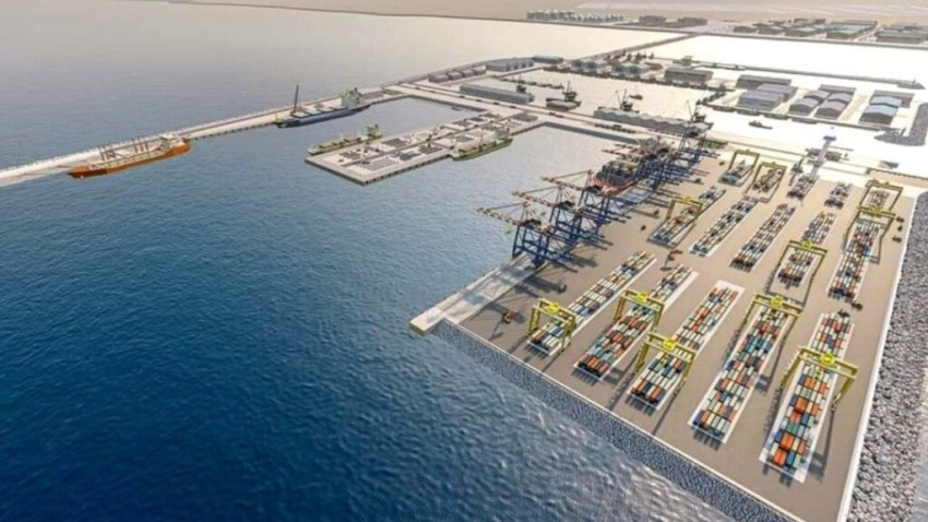 Puerto de Dajla en Marruecos