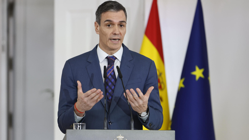El presidente del Gobierno, Pedro Sánchez