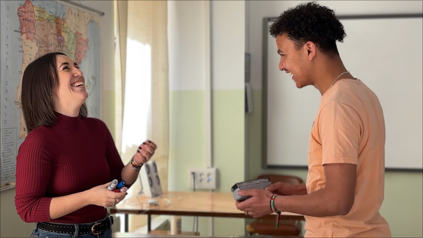 María Monge e Issam Ikli