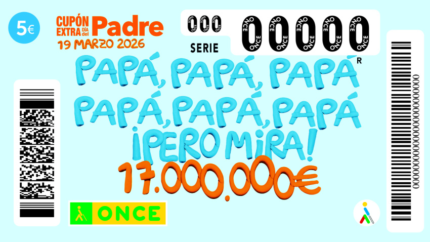 Cupón del Sorteo Extraordinario del Dia del Padre de la ONCE 2026