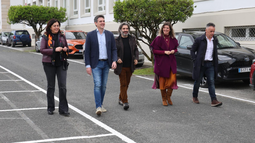 El delegado de la Xunta, Javier Arias, anunció este viernes la apertura del aparcamiento del Lucus Augusti al público en general