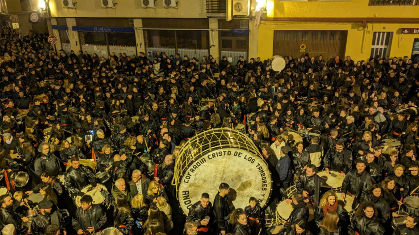 La Plaza del Regallo de Andorra durante el acto de Romper la hora
