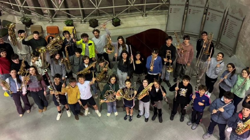 Alumnos del Conservatorio Jesús de Montasterio en Santander