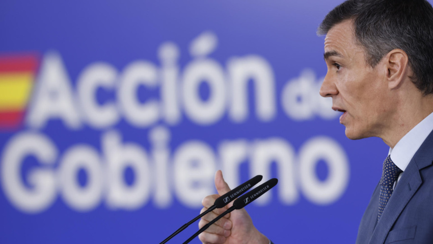 El presidente del Gobierno, Pedro Sánchez