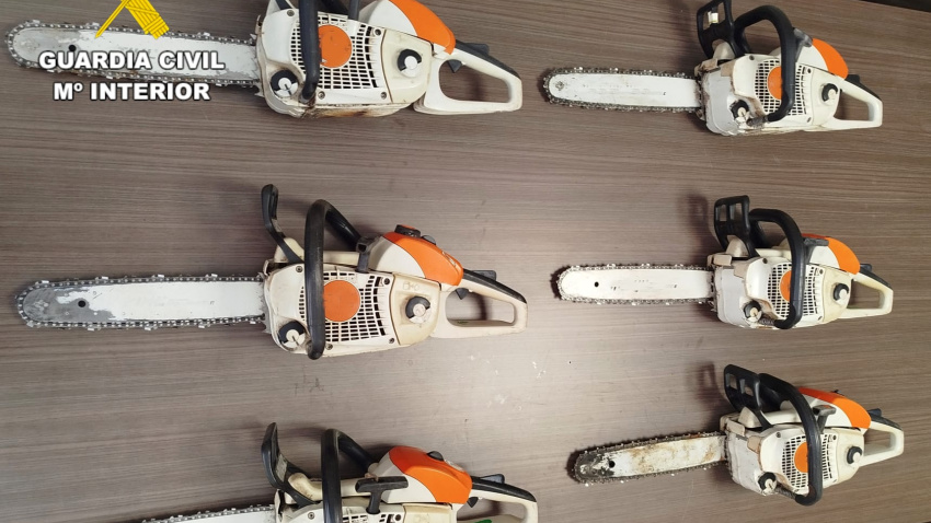 Detienen a un exempleado por el robo de material forestal valorado en 8.000 euros en El Bierzo (León)