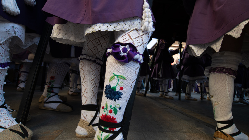 Medias del nazareno en el Viernes Santo