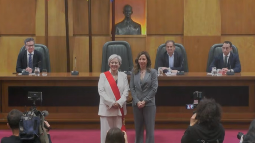 Marisa Gaspar en su toma de posesión como concejal independiente