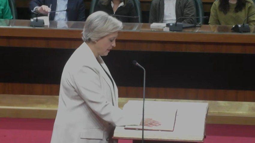 Marisa Gaspar ocupará un asiento en pleno en la bancada de la izquierda