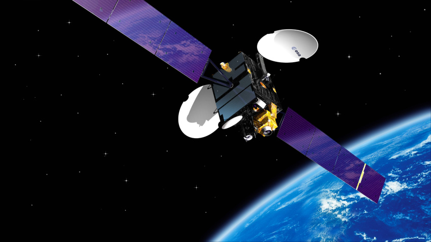 Satélite desde tierra