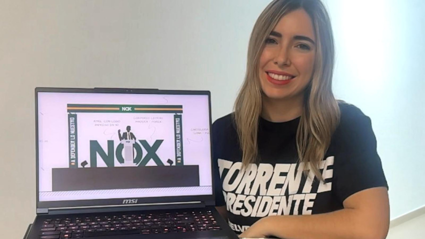 Laura Mon muestra el diseño de NOX