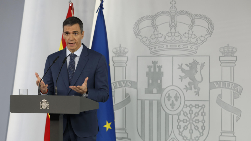 El presidente del Gobierno, Pedro Sánchez