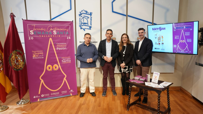 La Diputación de Valladolid junto con la Asociación Provincial de Empresarios de Hostelería de Valladolid presentan la Guía de las Jornadas Gastronómicas y la Guía de las Torrijas de Alimentos de Valladolid para Semana Santa.