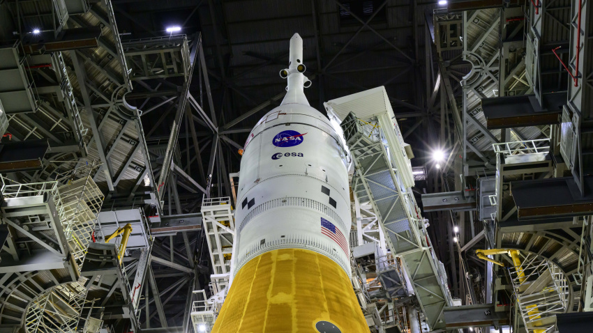 El cohete Artemis II