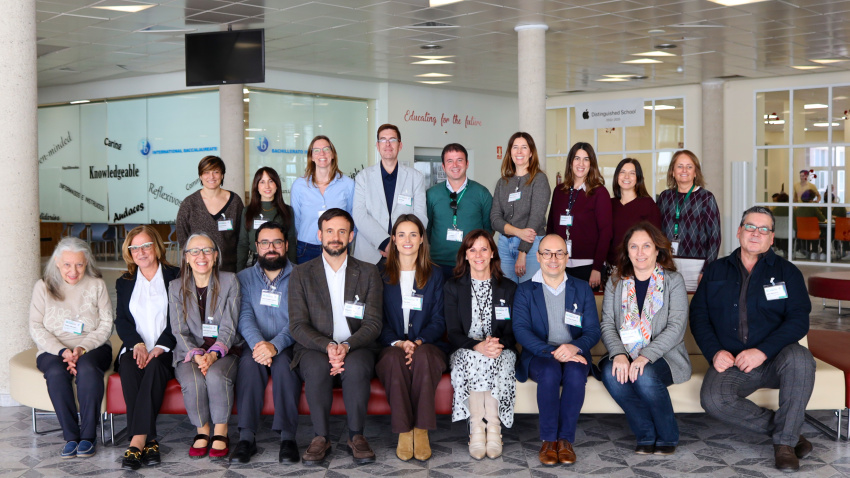 Equipo directivo Mas Camarena y Delegación del Bachillerato Internacional