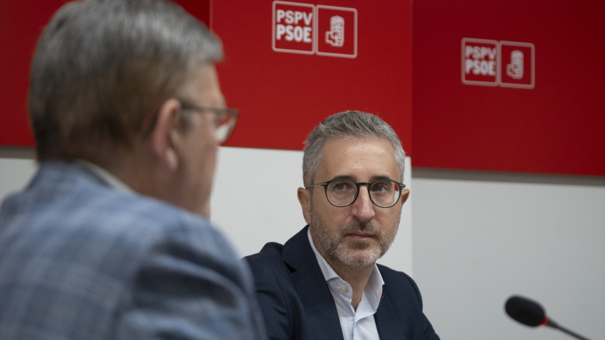 Arcadi España con Ximo Puig