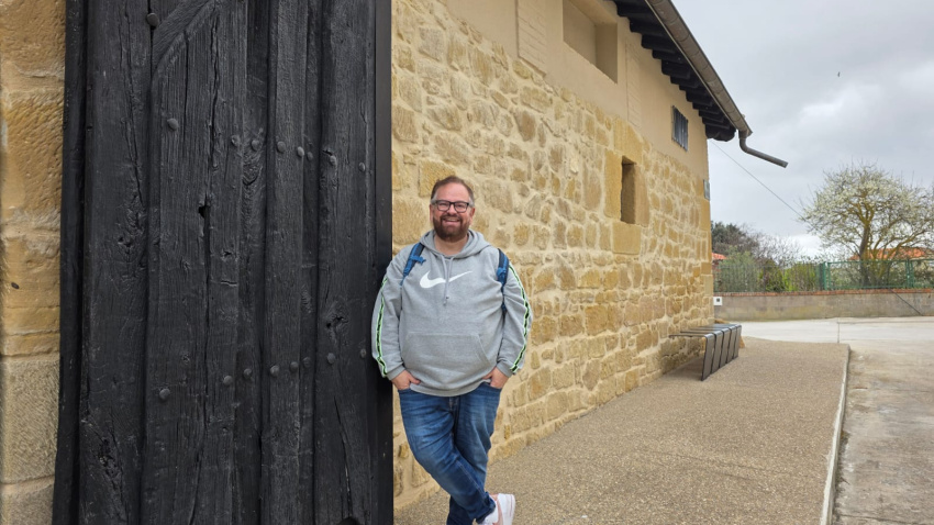 David durante su visita a La Rioja
