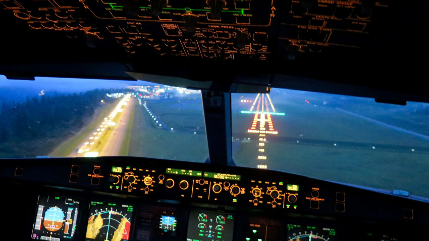 Maniobra de aterrizaje