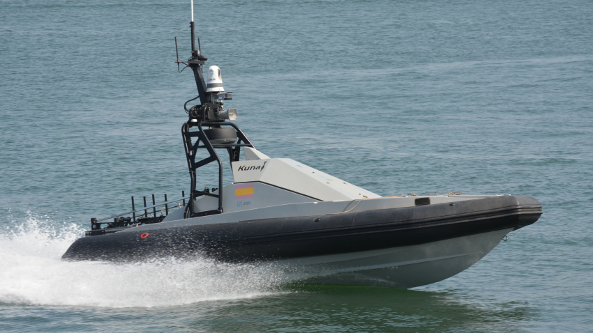 El Kunai es otro de los modelos que trabaja UTEK, barcos no tripulados.