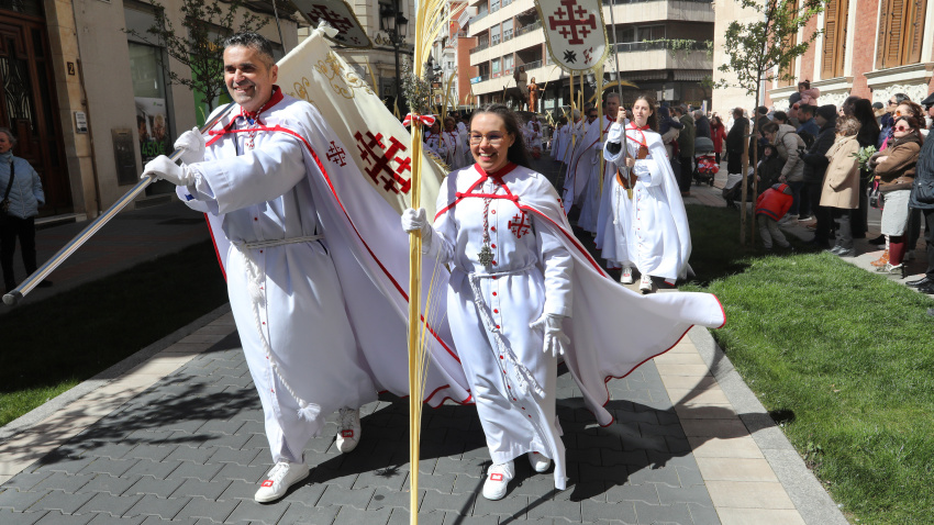 Procesión de la Borriquilla el Domingo de Ramos en Palencia