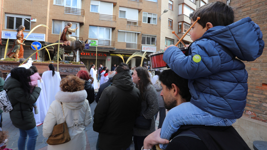 Procesión de la Borriquilla el Domingo de Ramos en Palencia