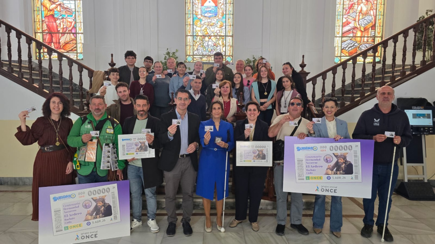 Cupón de la ONCE dedicado al Nazareno de Barbate