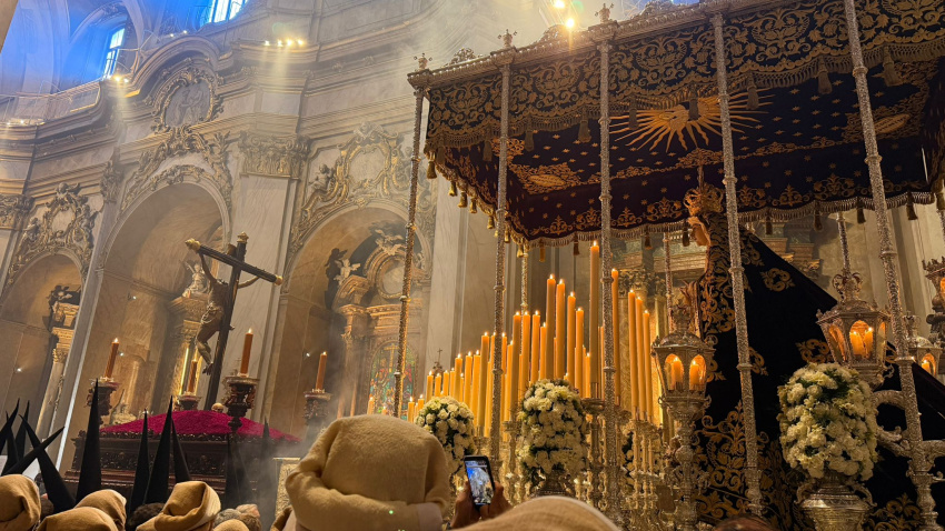 La procesión de la Hermandad de los Estudiantes de Madrid salió el Domingo de Ramos