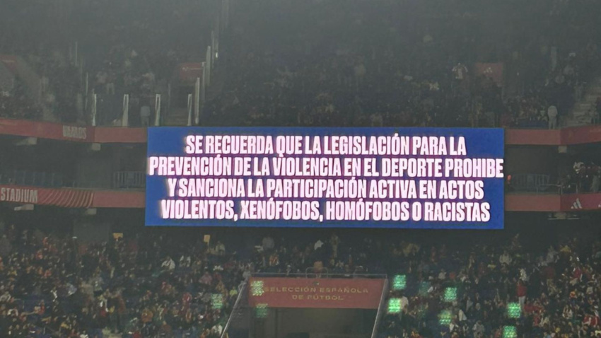 El mensaje que publicó la RFEF durante el España - Egipto