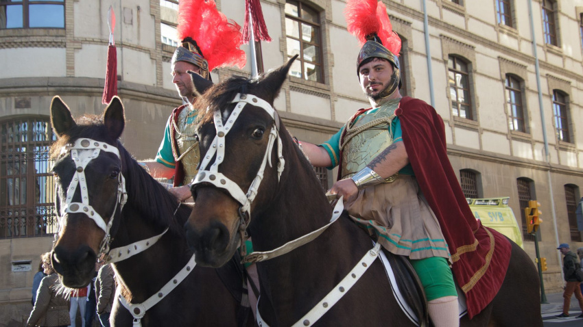 Desfile de romanos