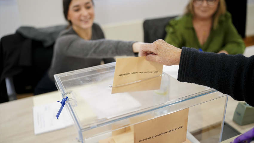 Imagen de las votaciones a la Junta de Castilla y León del pasado 15 de marzo