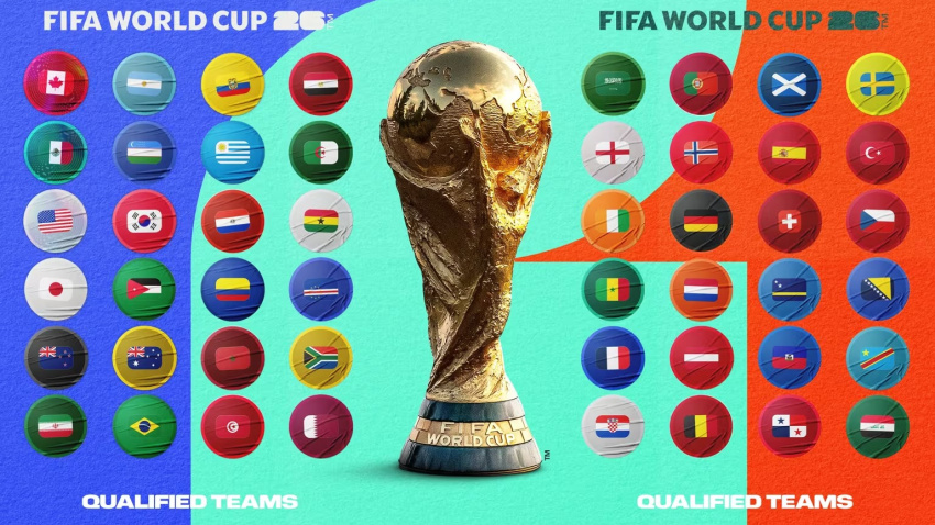 Estos son los 48 países que disputarán el Mundial 2026 de fútbol.