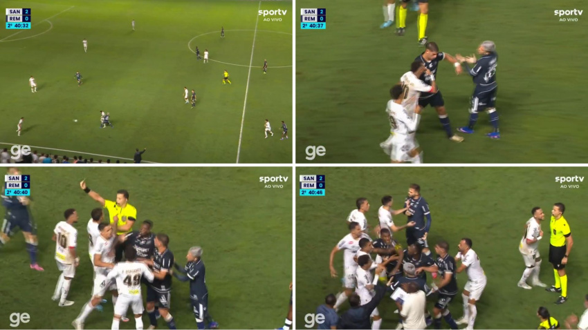 La secuencia de la tarjeta amarilla a Neymar