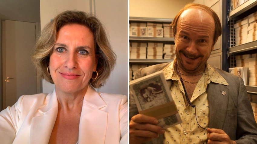 Cristina López Schlichting y Torrente, en un collage recurso