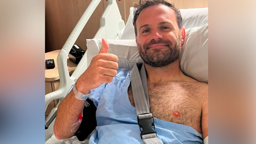 Juan Mata, tras la operación