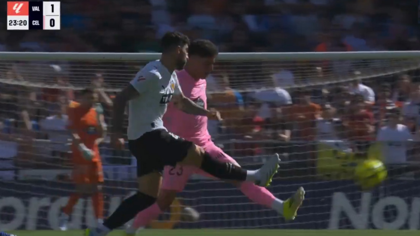 Acción de Núñez, en el Valencia - Celta