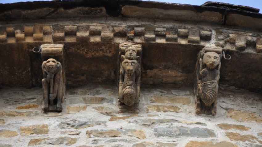 Ajedrezado jaqués en la Catedral de Jaca