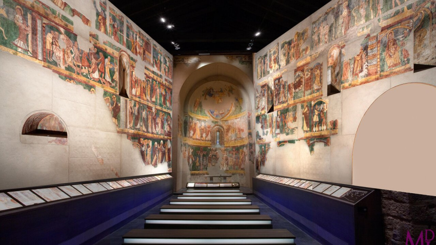 Una de las salas del Museo Diocesano de Jaca, ubicado en la Catedral