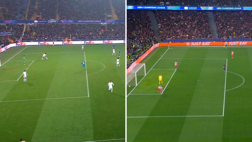 El detalle que marca la diferencia entre la jugada del Brujas-Aston Villa que sí se pitó penalti y la polémica mano de Pubill no señalada