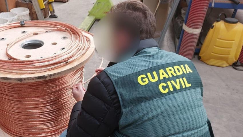 Seis detenidos y cuatro investigados por robar cobre en varios municipios de León