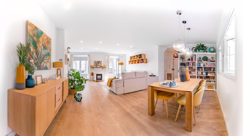 Salón de una vivienda en Málaga