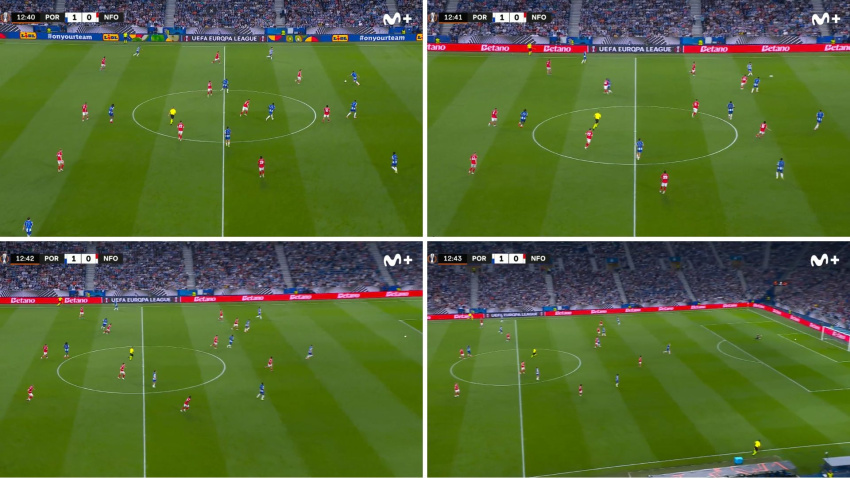 La secuencia del gol en propia puerta del Oporto