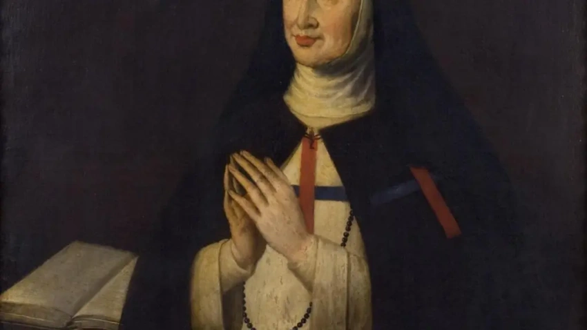 Detalle del retrato de Sor Marcela de San Félix