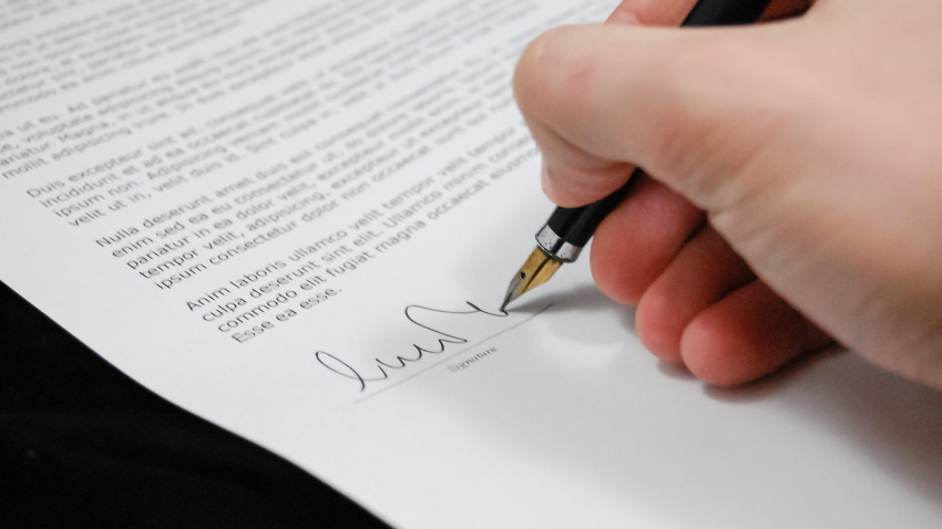 Firma de un testamento