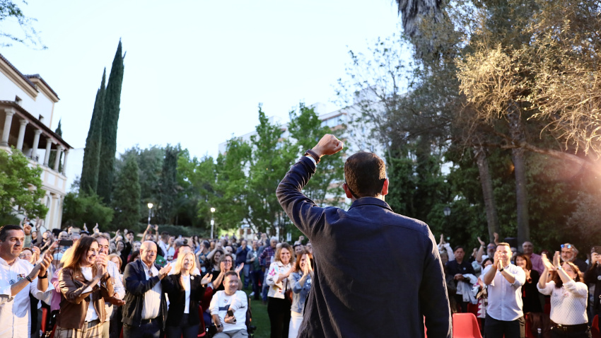Sánchez Cotrina, en un acto de campaña