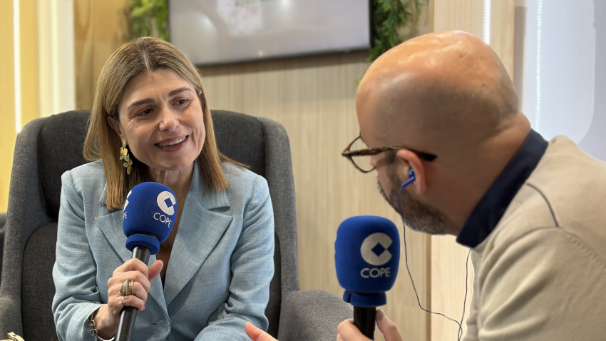 Marián Álvarez y Marcos Martín en el Salón Gourmets