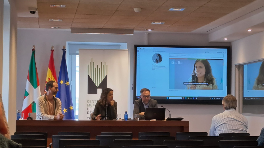 Un momento de la presentación de la web