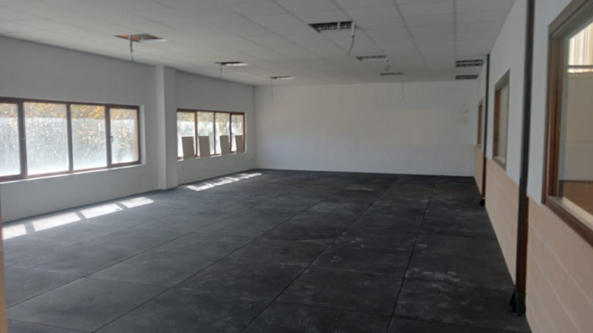 Obras en el gimnasio