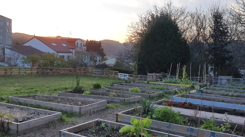 Huertos comunitarios en Canido
