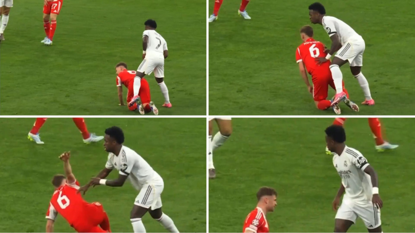 La secuencia de la disputa entre Vini y Kimmich